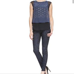 💙REBECCA TAYLOR💙LEOPARD PRINT BROCADE PANTS💙